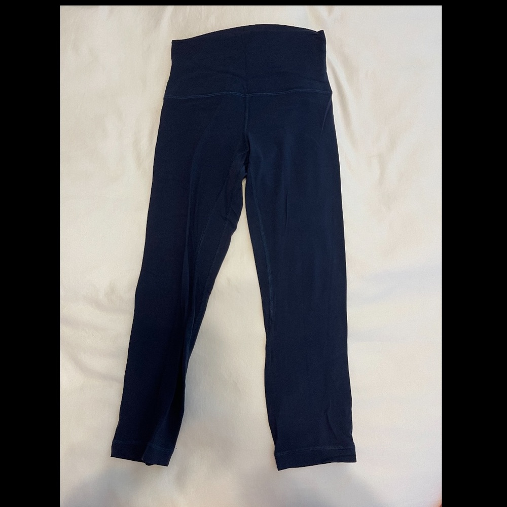 Navy blue lululemon align 21 inseam leggings